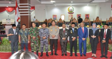 Danlantamal VI Makassar Hadiri Rapat Paripurna Penyerahan LHP BPK RI di DPRD Sulsel