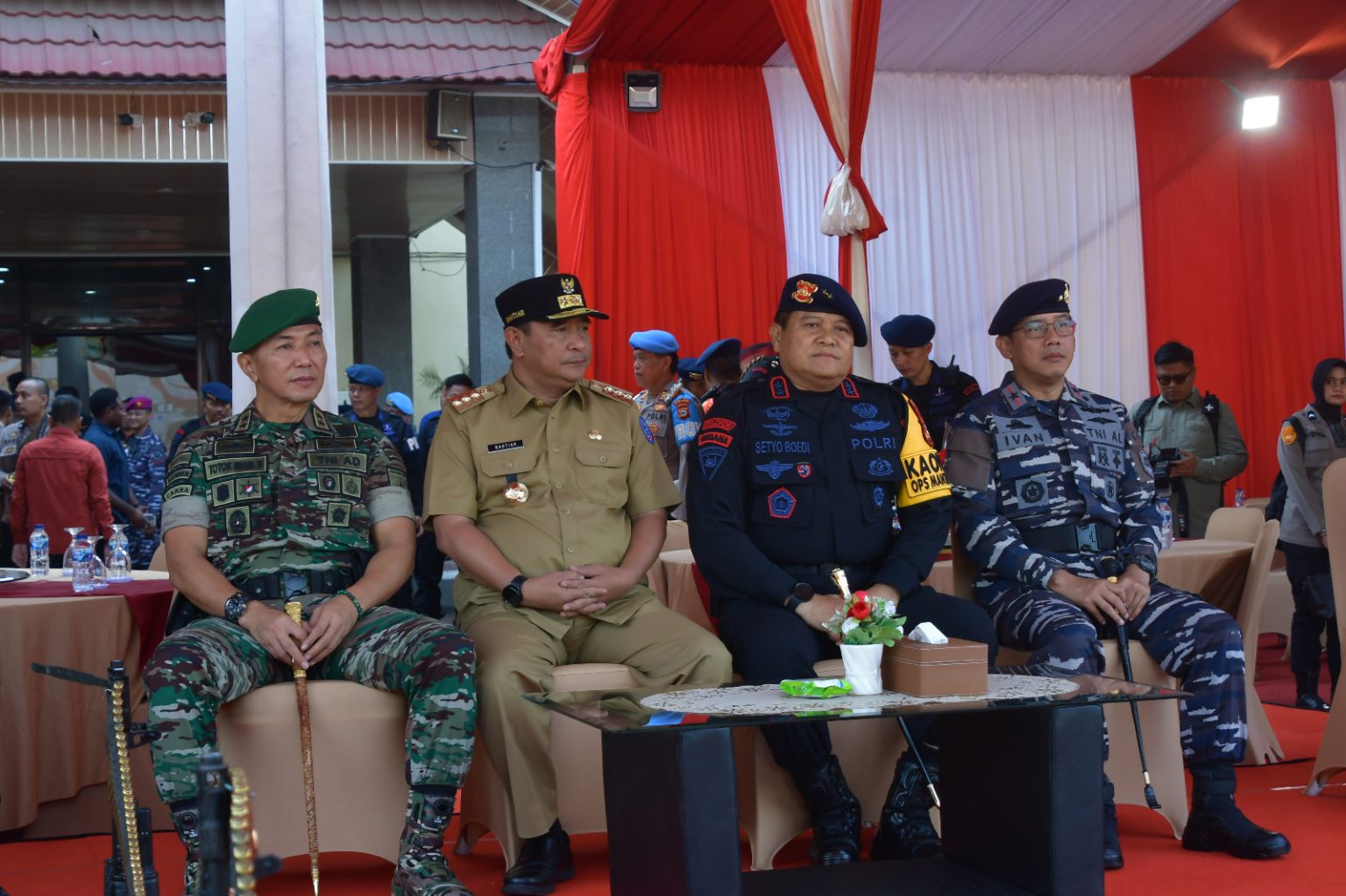 Danlantamal Vi Hadiri Upacara Dan Syukuran Hut Ke 78 Brimob Polri Di