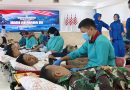 Bakti Kesehatan Donor Darah Lantamal VI Makassar Peringati Hari Armada RI Tahun 2024