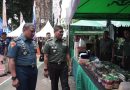 Danlantamal VI Makassar Beserta Ketua Korcab VI DJA II Hadiri Bazar Ramadhan TNI