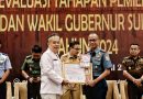 Wadan Lantamal VI  Makassar Hadiri Rakor Evaluasi Tahapan Pilgub Sulawesi Selatan Tahun 2024