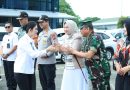 Danlantamal VI Makassar Hadiri Prosesi Pengantaran Ibu Wakil Presiden RI Selvi Gibran Rakabuming