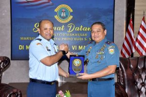 Danlantamal VI Terima Audiensi Kaotmilti IV Makassar