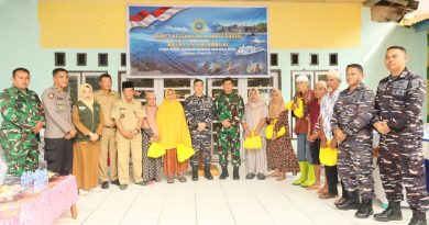 HUT Ke-75 Tahun 2025, Lantamal VI Laksanakan Bakti Sosial dan Bakti Kesehatan di Malangke Luwu Utara