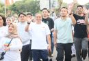 Danlantamal VI Hadiri Olahraga Jalan Santai Sulsel Anti Mager 2025