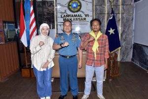 Danlantamal VI Dukung Korpala Unhas Berlayar Ribuan Mil lintasi 4 Negara Gunakan Perahu Sandeq