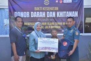 Bakti Kesehatan Donor Darah dan Khitanan Peringatan HUT Ke-48 RS Jala Ammari Lantamal VI