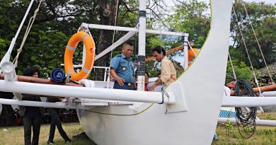 Lantamal VI Makassar Cek Kesiapan Perahu Sandeq Korpala Unhas Sebelum berlayar Ribuan Mil Melintasi 4 Negara